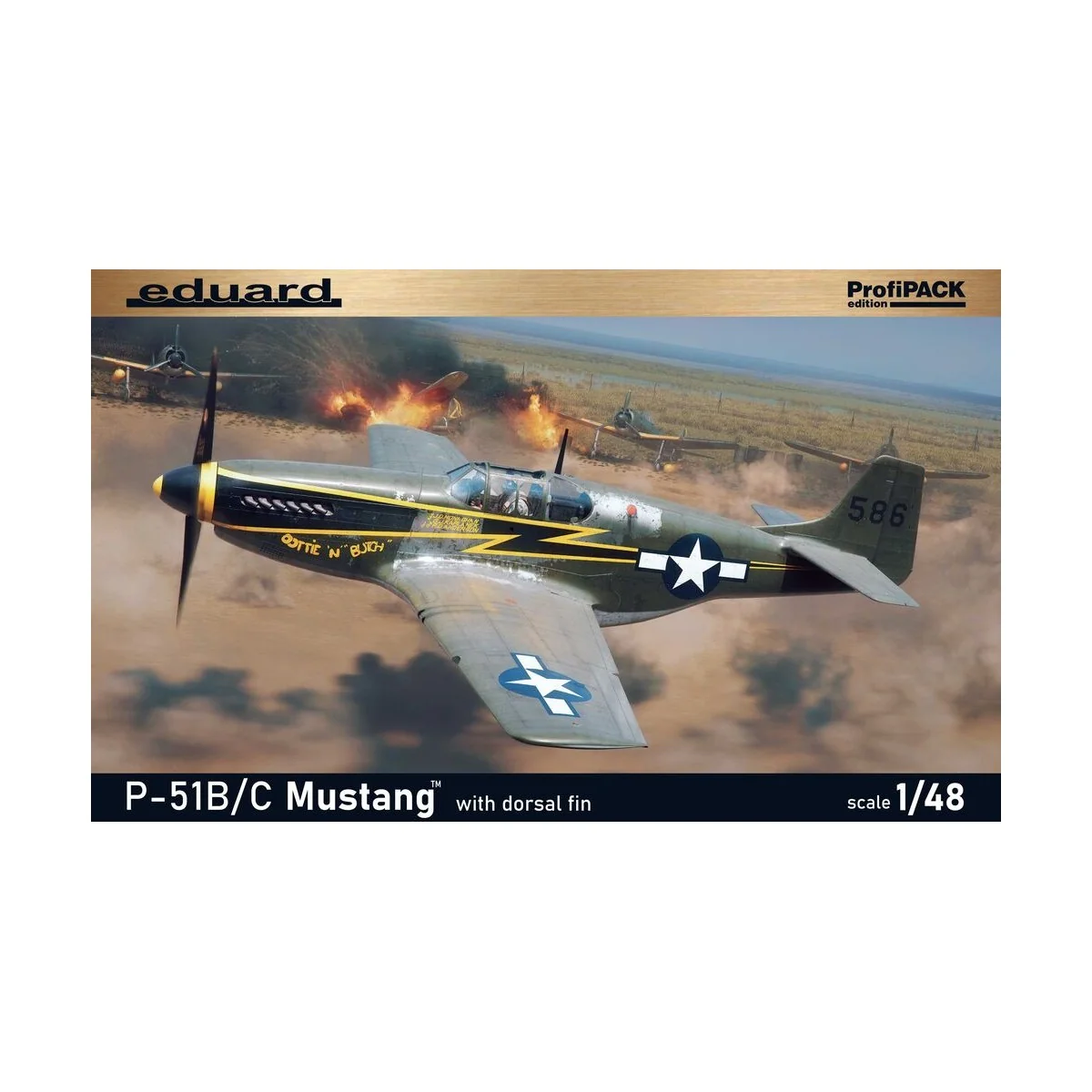 P-51B/C Mustang w/ dorsal fin EDUARD-PROFIPACK, 1/48 - Eduard Plast...