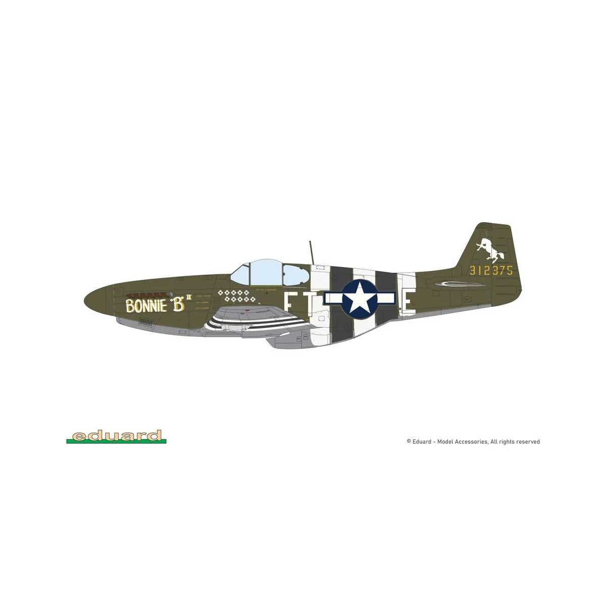 P-51B/C Mustang w/ dorsal fin EDUARD-PROFIPACK, 1/48 - Eduard Plast...