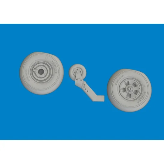 Spitfire Mk.V wheels TAMIYA - Eduard Accessories 672407