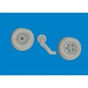 Spitfire Mk.V wheels TAMIYA, 1/72 - Eduard Accessories 672407