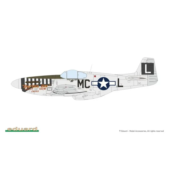 P-51B/C Mustang w/ dorsal fin EDUARD-PROFIPACK, 1/48 - Eduard Plast...
