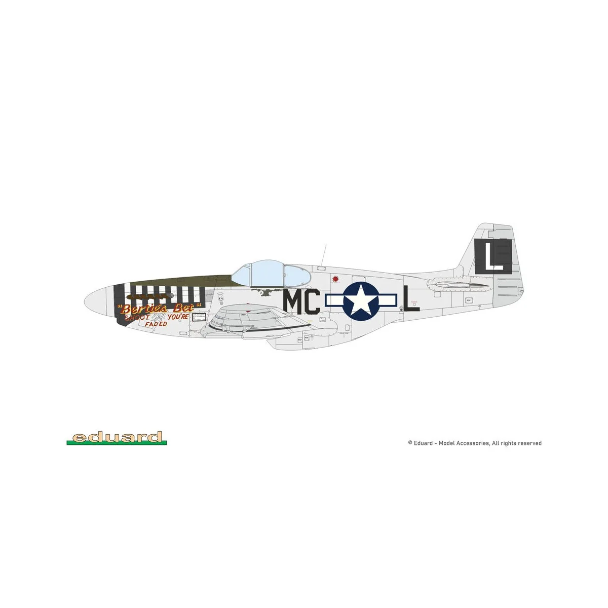 P-51B/C Mustang w/ dorsal fin EDUARD-PROFIPACK, 1/48 - Eduard Plast...