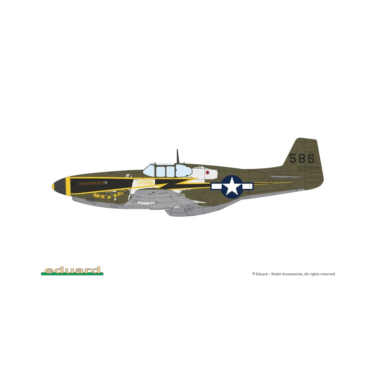 P-51B/C Mustang w/ dorsal fin EDUARD-PROFIPACK, 1/48 - Eduard Plast...
