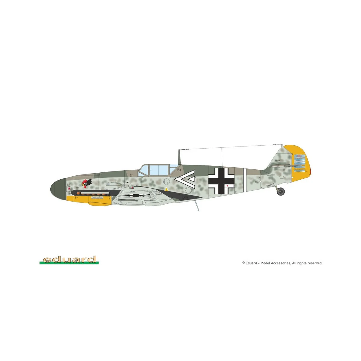 Bf 109F-4, Profipack, 1/48 - Eduard Plastic Kits 82114