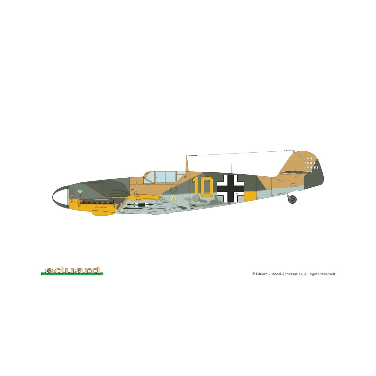 Bf 109F-4, Profipack, 1/48 - Eduard Plastic Kits 82114