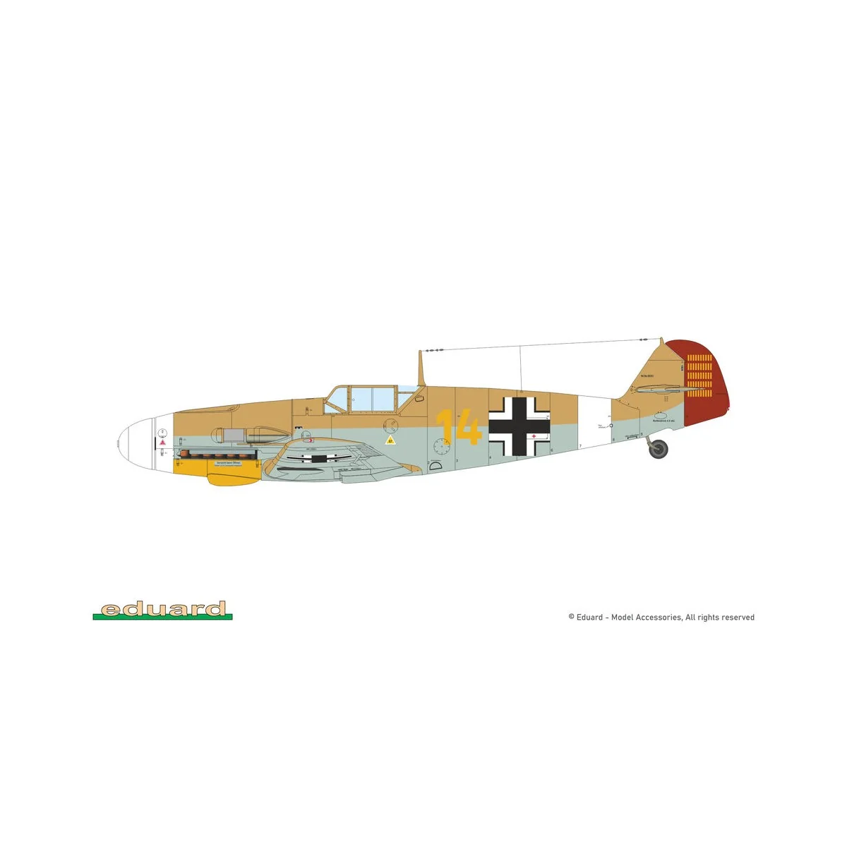Bf 109F-4, Profipack, 1/48 - Eduard Plastic Kits 82114