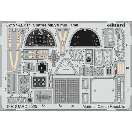 Spitfire Mk.Vb mid, 1/48 - Eduard Plastic Kits 82157