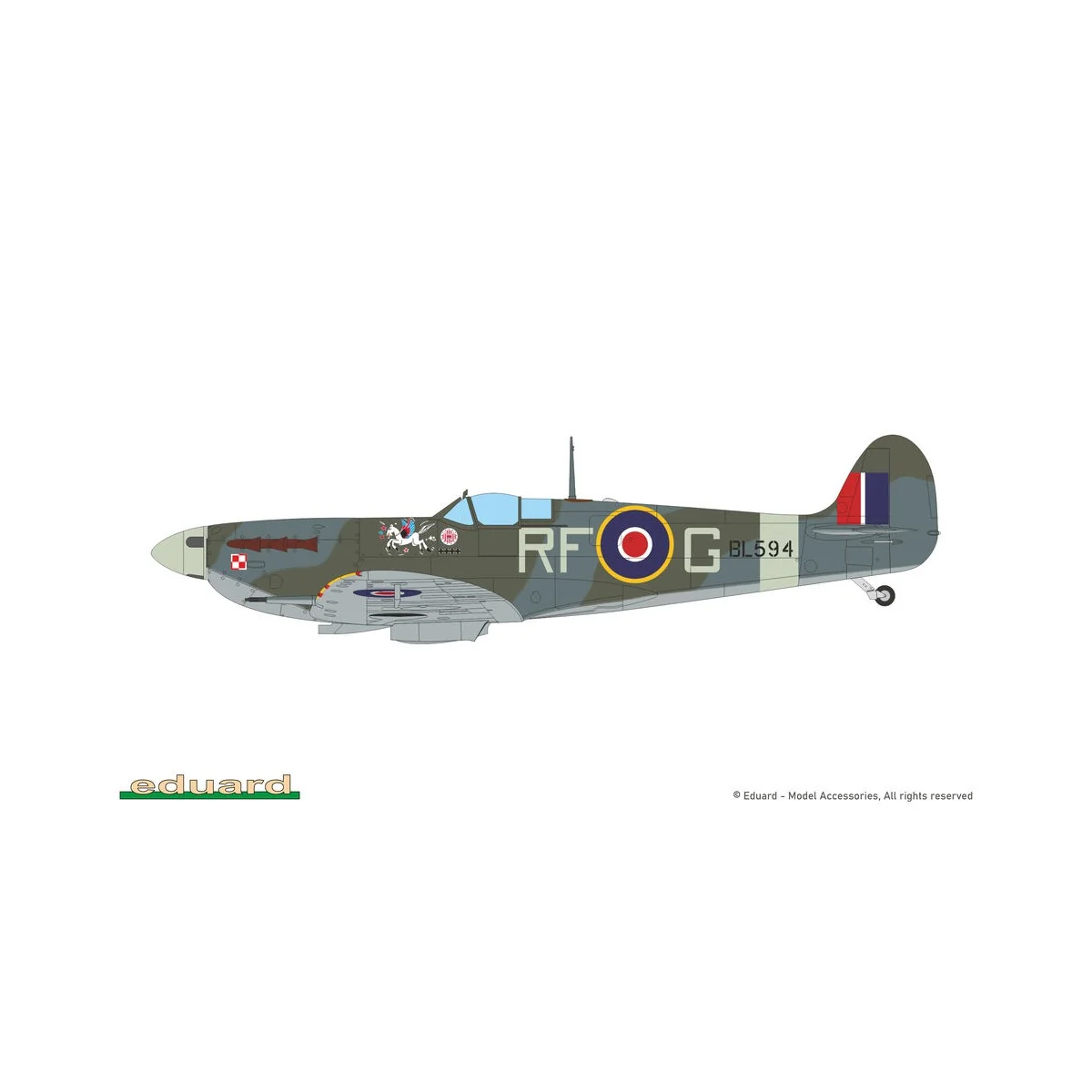 Spitfire Mk.Vb mid, 1/48 - Eduard Plastic Kits 82157