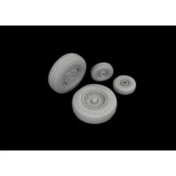 E-2C wheels HELLER, 1/72 - Eduard Accessories 672416