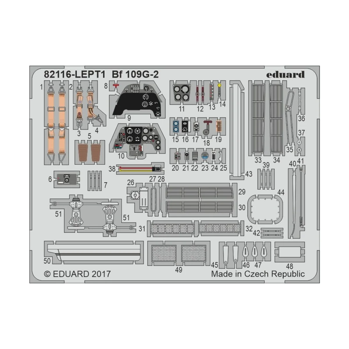 Bf 109G-2, Profipack, 1/48 - Eduard Plastic Kits 82165