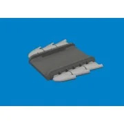 Spitfire Mk.I/II/V three-stacks exhaust rounded PRINT for IBG, 1/72... Spitfire Mk.I/II/V three-stacks exhaust rounded PRINT for IBG, 1/72...