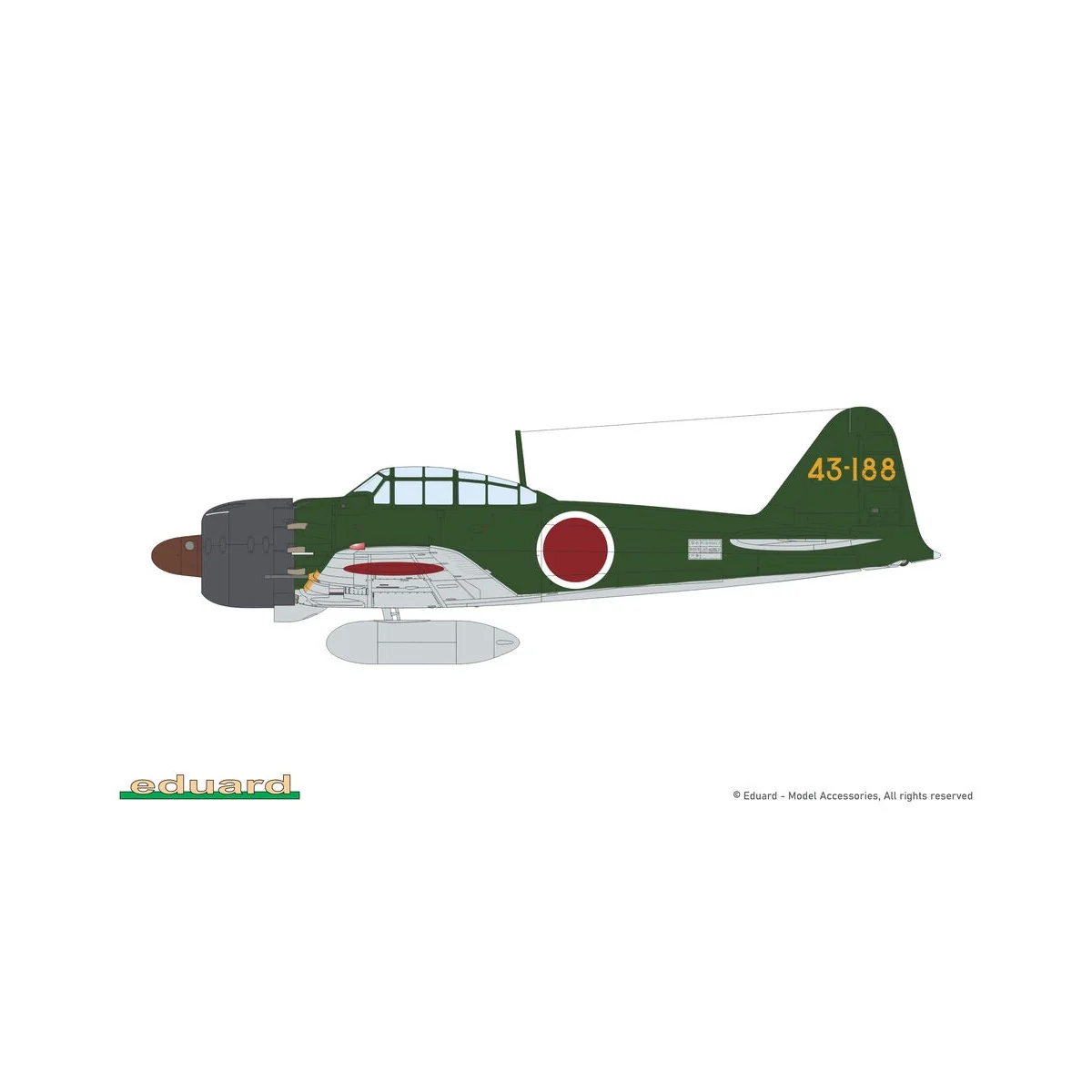 A6M5 Zero Type 52a, 1/48 - Eduard Plastic Kits 82216