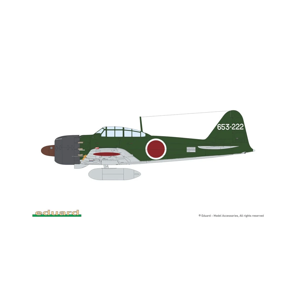 A6M5 Zero Type 52a, 1/48 - Eduard Plastic Kits 82216