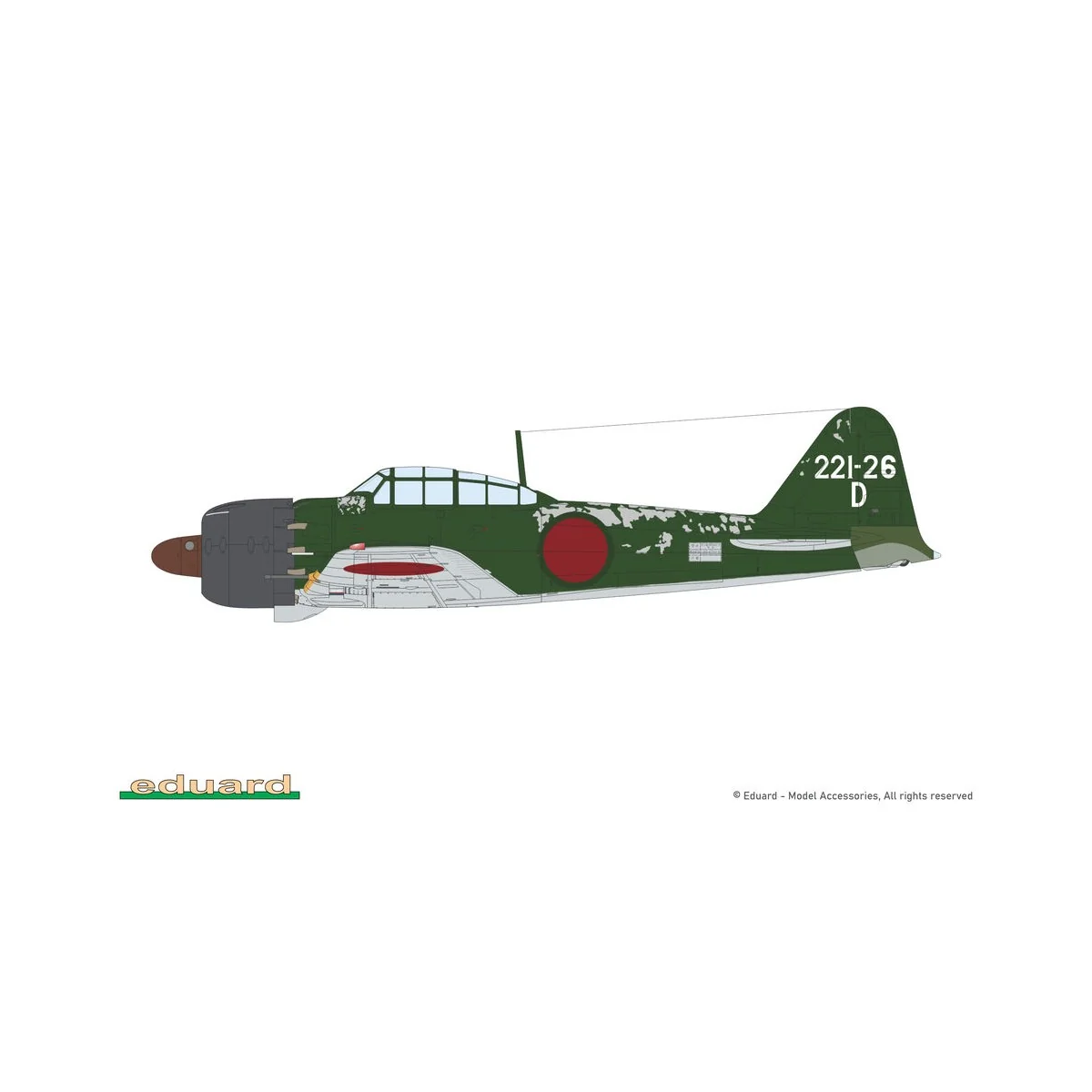 A6M5 Zero Type 52a, 1/48 - Eduard Plastic Kits 82216