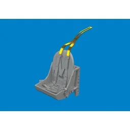 Spitfire Mk.I/II/V bakelite seat w/ integral belts PRINT for IBG, 1...