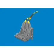 Spitfire Mk.I/II/V bakelite seat w/ integral belts PRINT for IBG, 1...