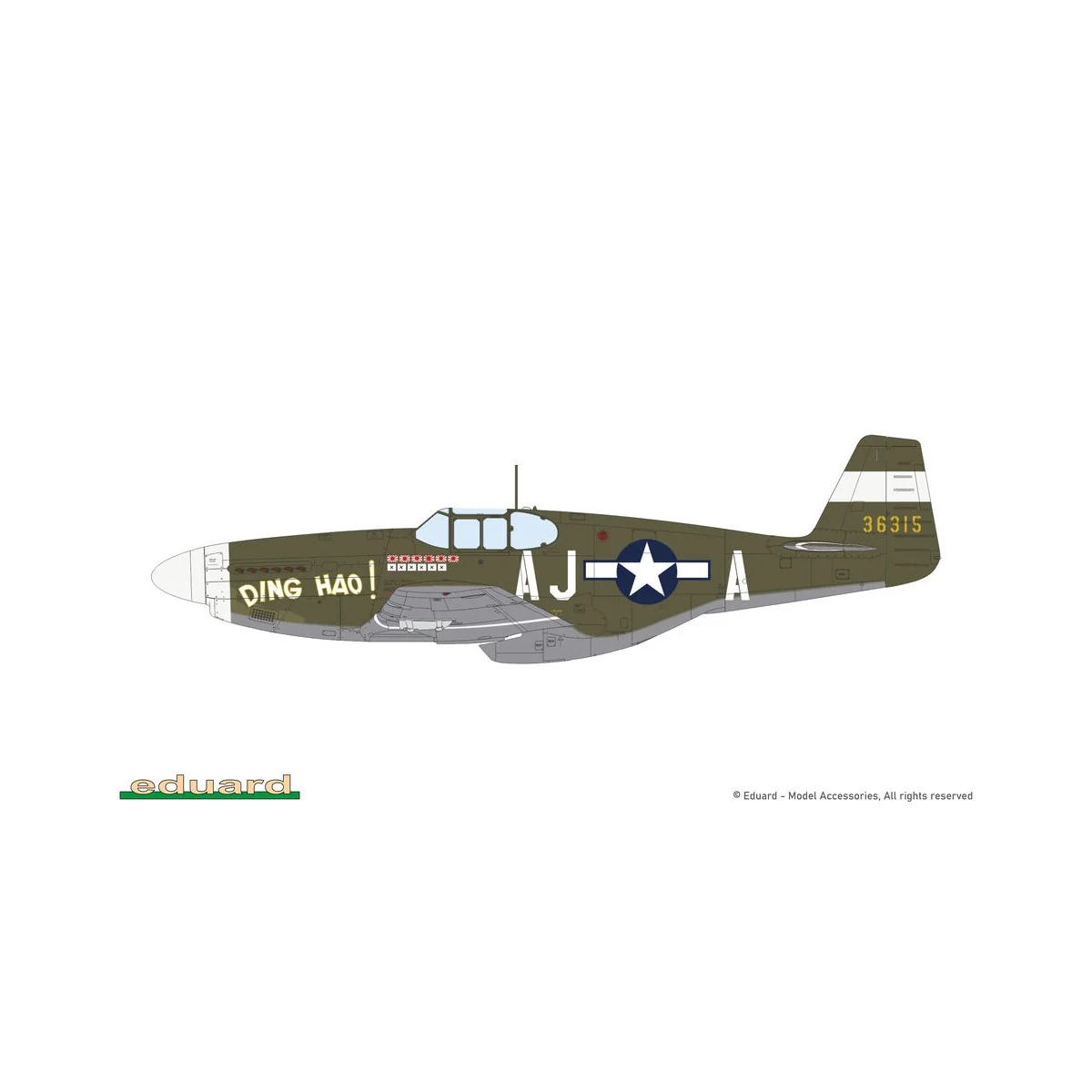 P-51B/C Mustang Birdcage canopy, 1/48 - Eduard Plastic Kits 84209