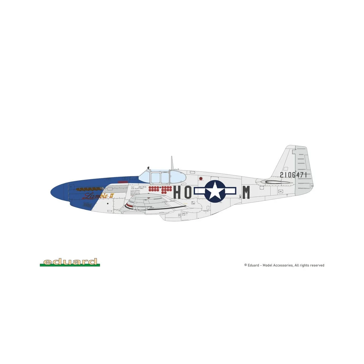 P-51B/C Mustang Birdcage canopy, 1/48 - Eduard Plastic Kits 84209
