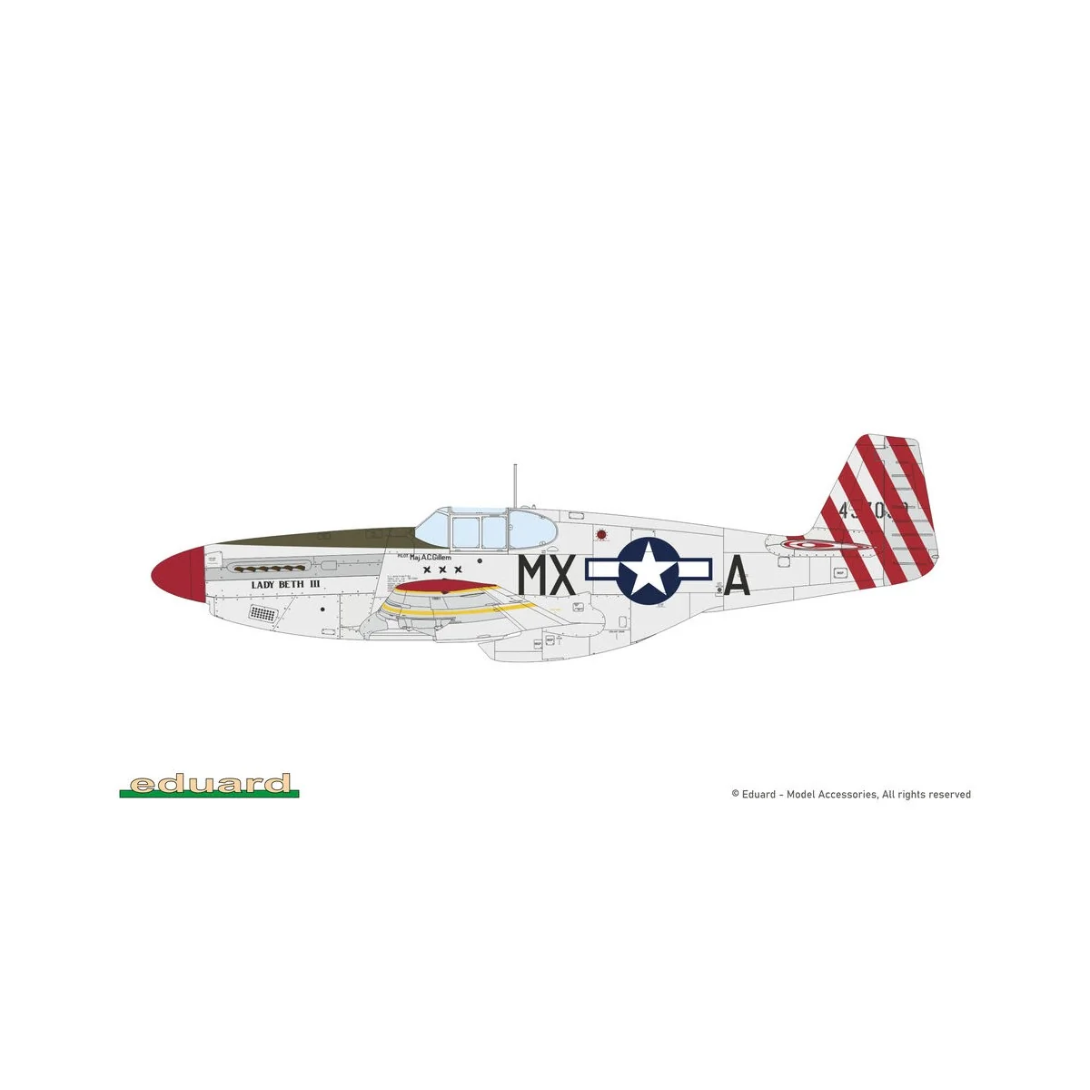 P-51B/C Mustang Birdcage canopy, 1/48 - Eduard Plastic Kits 84209