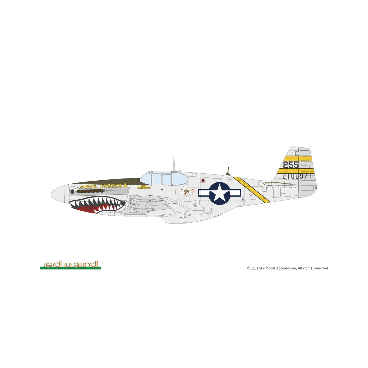 P-51B/C Mustang Birdcage canopy, 1/48 - Eduard Plastic Kits 84209