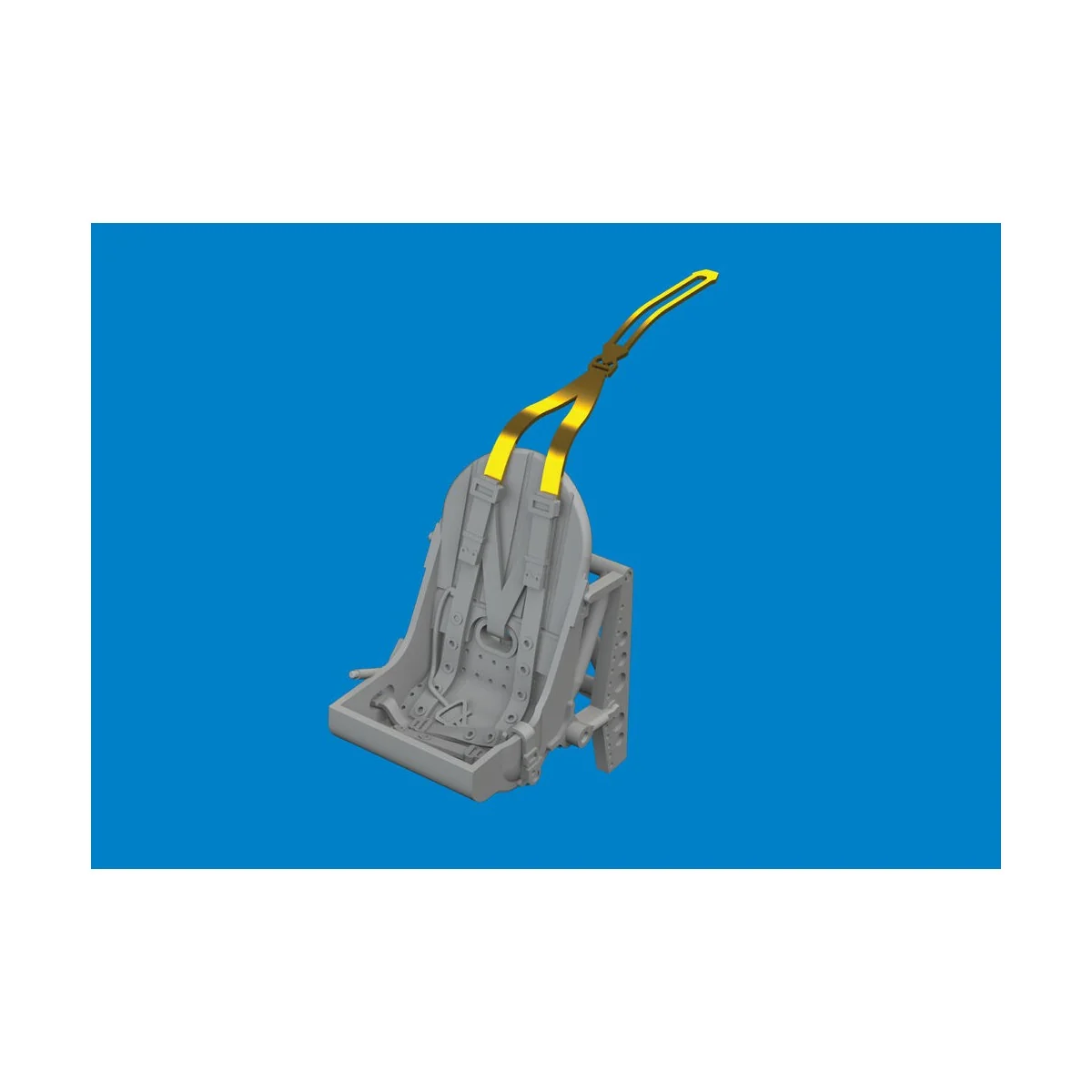 Spitfire Mk.I/II/V metal seat w/ integral belts PRINT for IBG, 1/72...