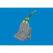 Spitfire Mk.I/II/V metal seat w/ integral belts PRINT for IBG - Edu...