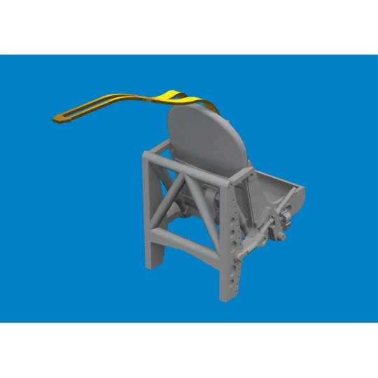 Spitfire Mk.I/II/V metal seat w/ integral belts PRINT for IBG - Edu...