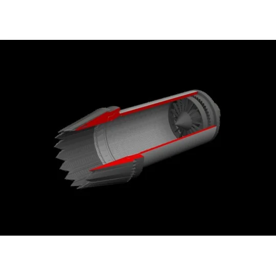 F-35C exhaust nozzle PRINT for Tamiya - Eduard Accessories 672430