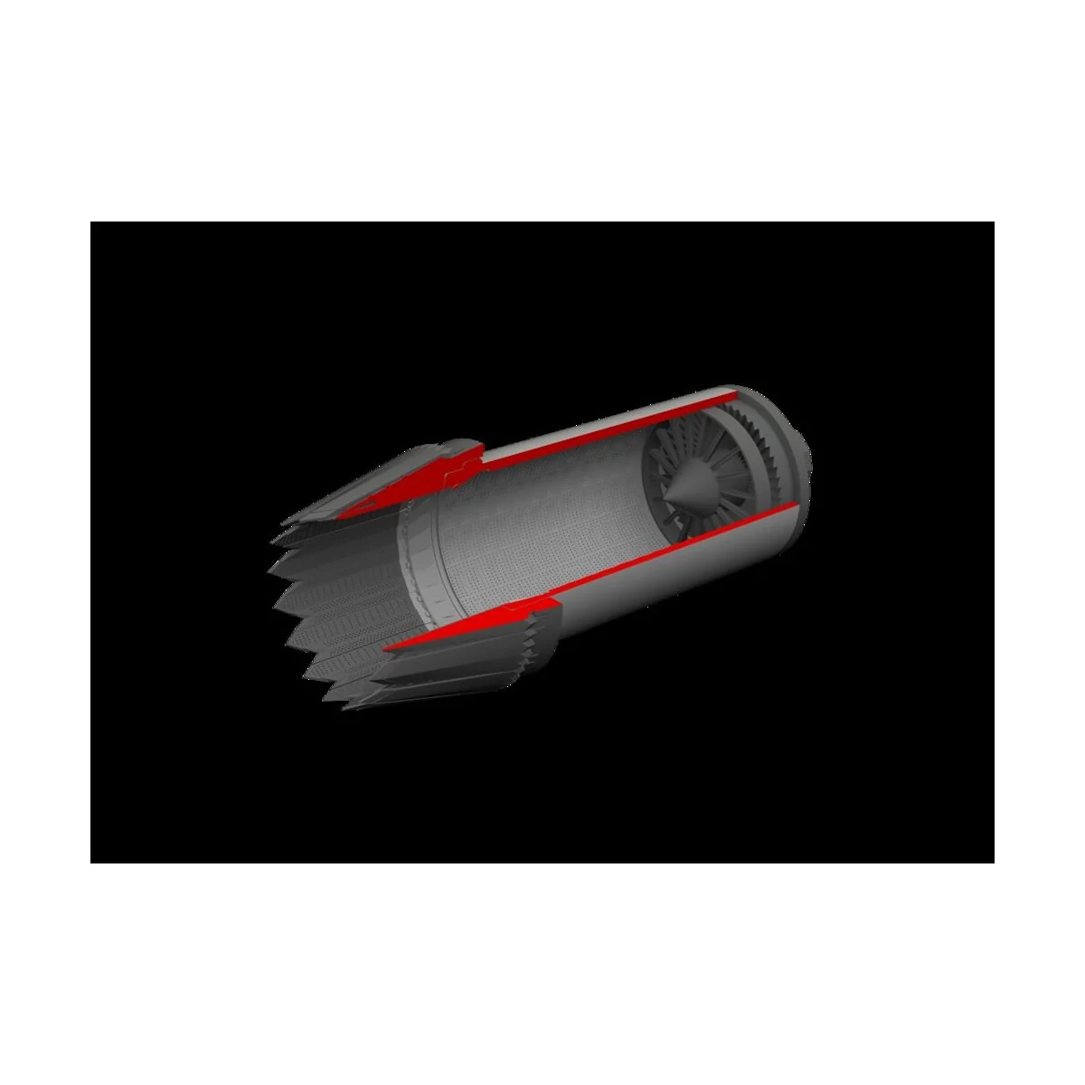 F-35C exhaust nozzle PRINT for Tamiya, 1/72 - Eduard Accessories 67...