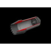 F-35C exhaust nozzle PRINT for Tamiya, 1/72 - Eduard Accessories 67...