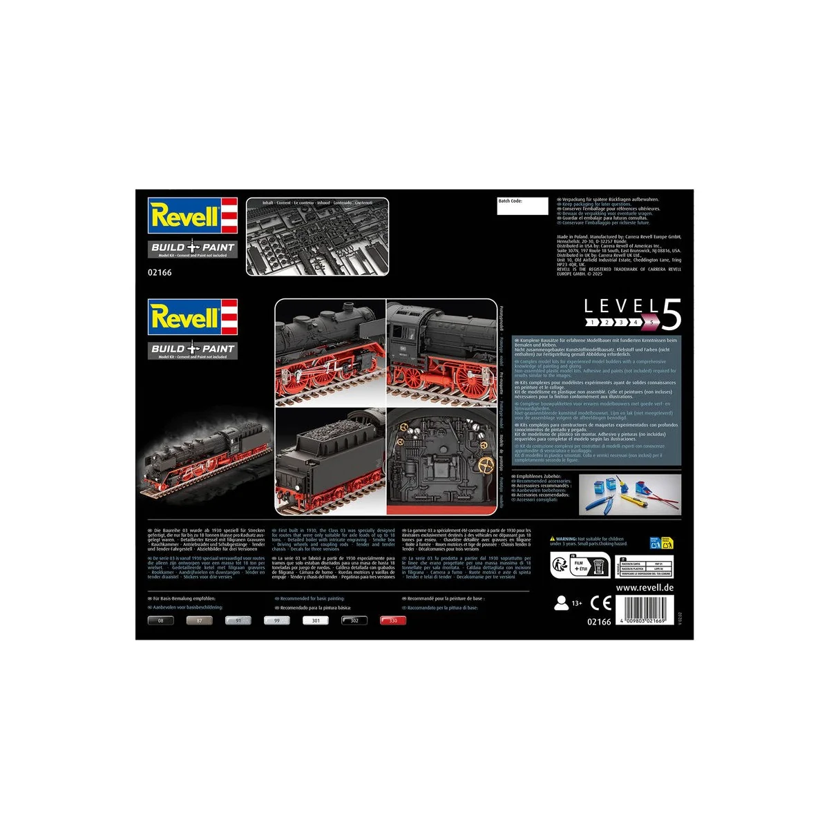Schnellzuglokomotive BR03, 1/87 - Revell 2166