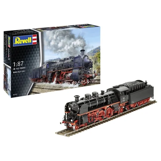 Schnellzuglokomotive BR 18 505 mit Tender 2'3' T38, 1/87 - Revell 0...