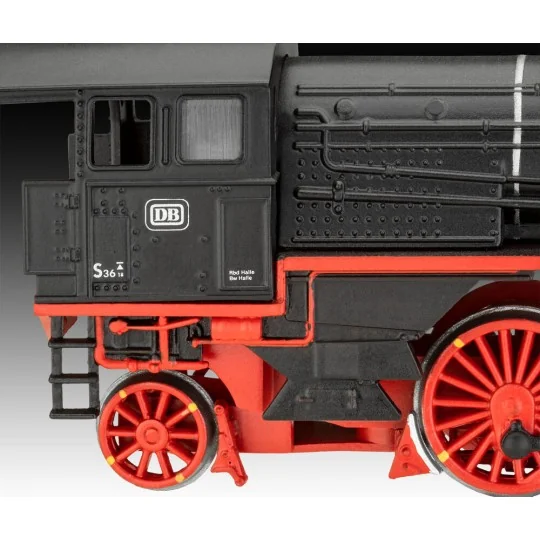 Schnellzuglokomotive S3/6 BR18(5) mit Tender 2‘2’T, 1/87 - Revell 0...