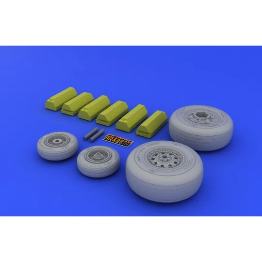 F-4J/S wheels for Tamiya, 1/32 - Eduard Accessories 632006 F-4J/S wheels for Tamiya, 1/32 - Eduard Accessories 632006