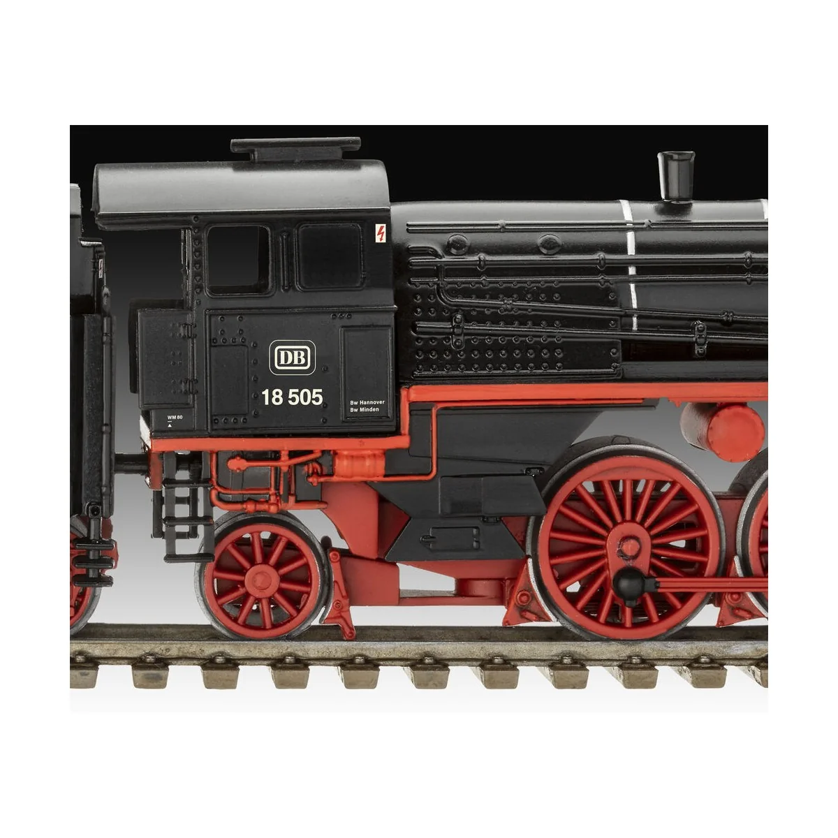 Schnellzuglokomotive BR 18 505 mit Tender 2'3' T38, 1/87 - Revell 0...
