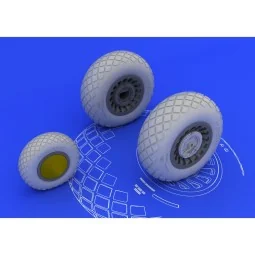 B-25H/J wheels for HK Models, 1/32 - Eduard Accessories 632014