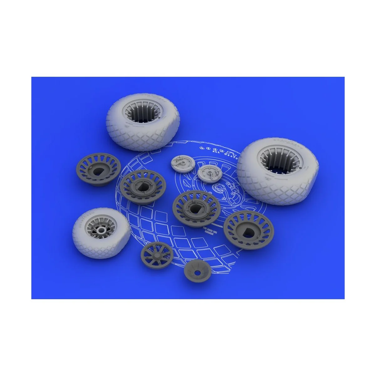 B-25H/J wheels for HK Models, 1/32 - Eduard Accessories 632014