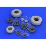 B-25H/J wheels for HK Models, 1/32 - Eduard Accessories 632014