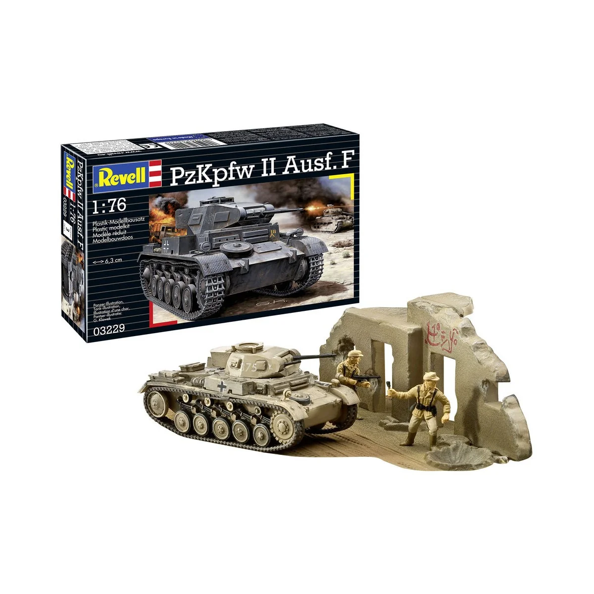 PzKpfw II Ausf. F, 1/76 - Revell 03229
