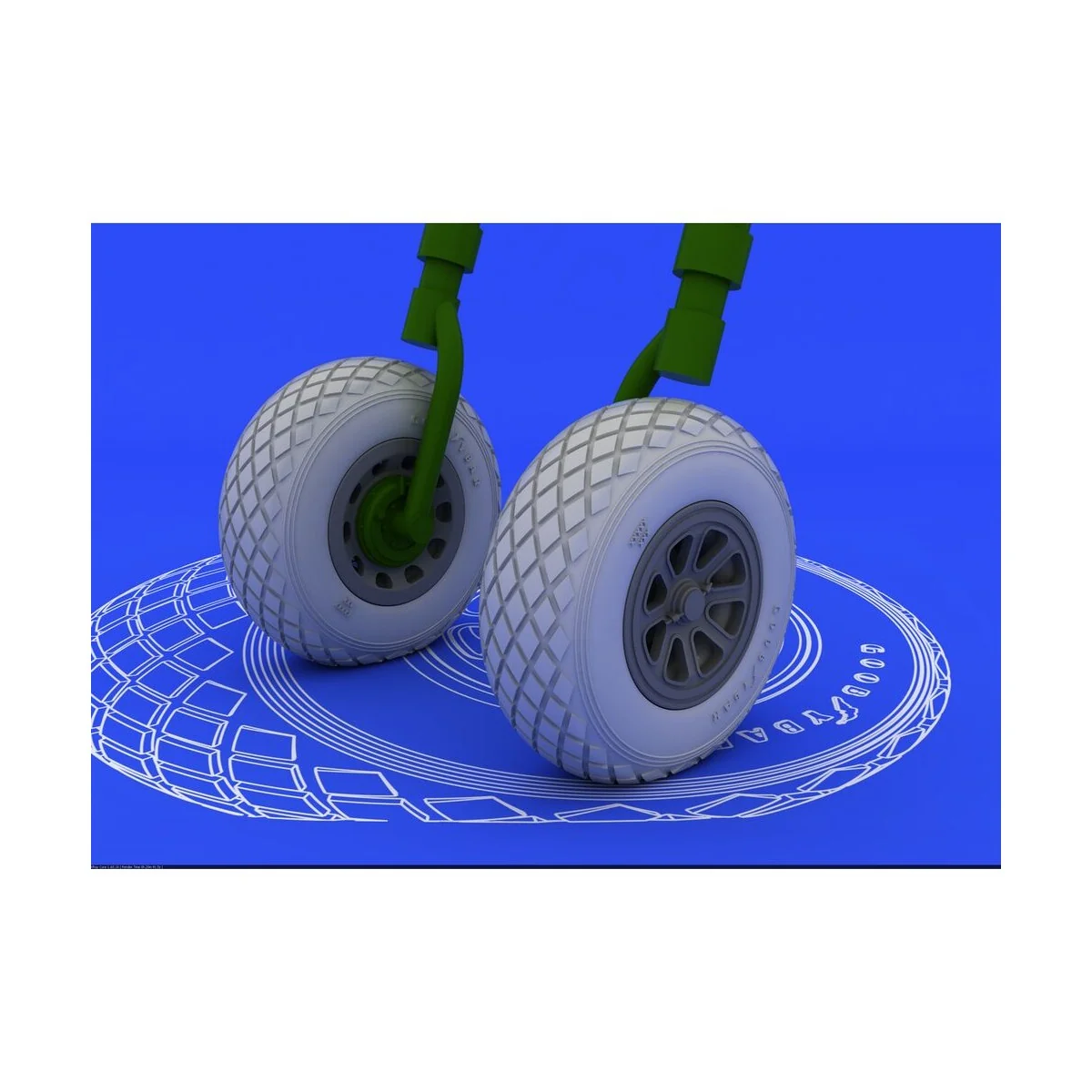 P-51 wheels for Tamiya - Eduard Accessories 632015