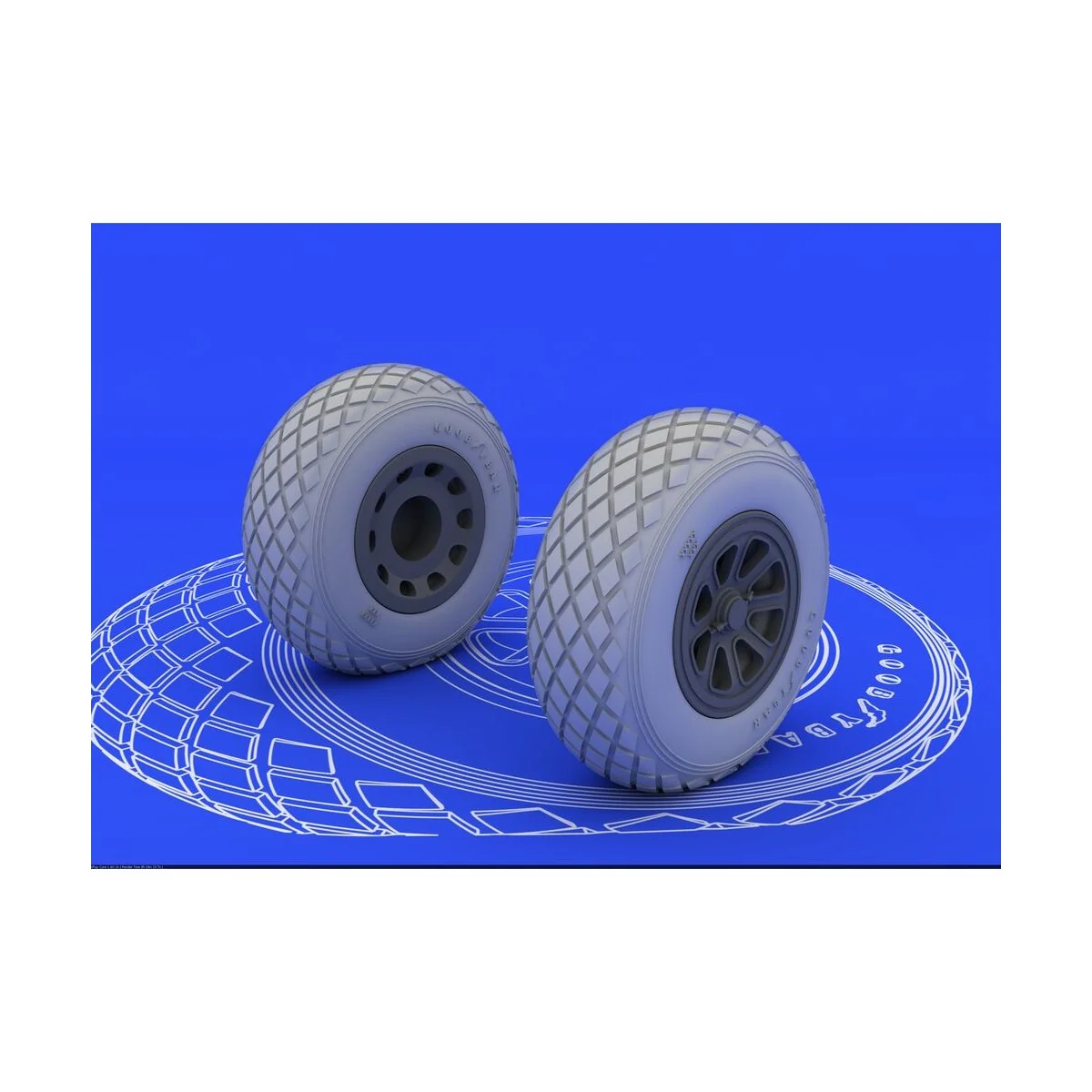 P-51 wheels for Tamiya, 1/32 - Eduard Accessories 632015