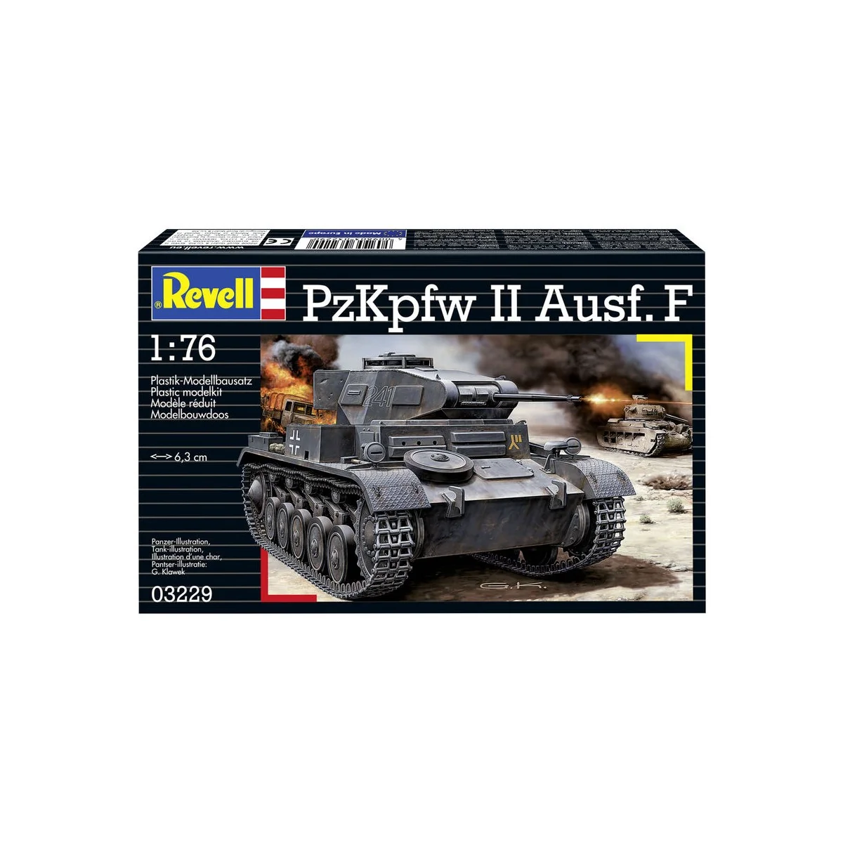 PzKpfw II Ausf. F, 1/76 - Revell 03229