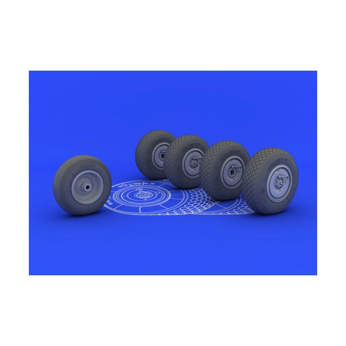 He 219 wheels for Revell, 1/32 - Eduard Accessories 632016