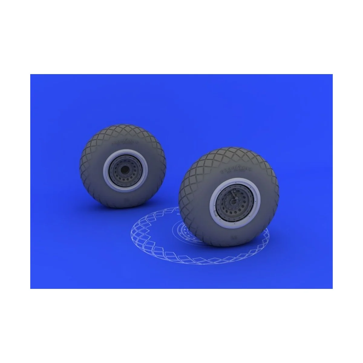 B-17 wheels for HK Models, 1/48 - Eduard Accessories 632017