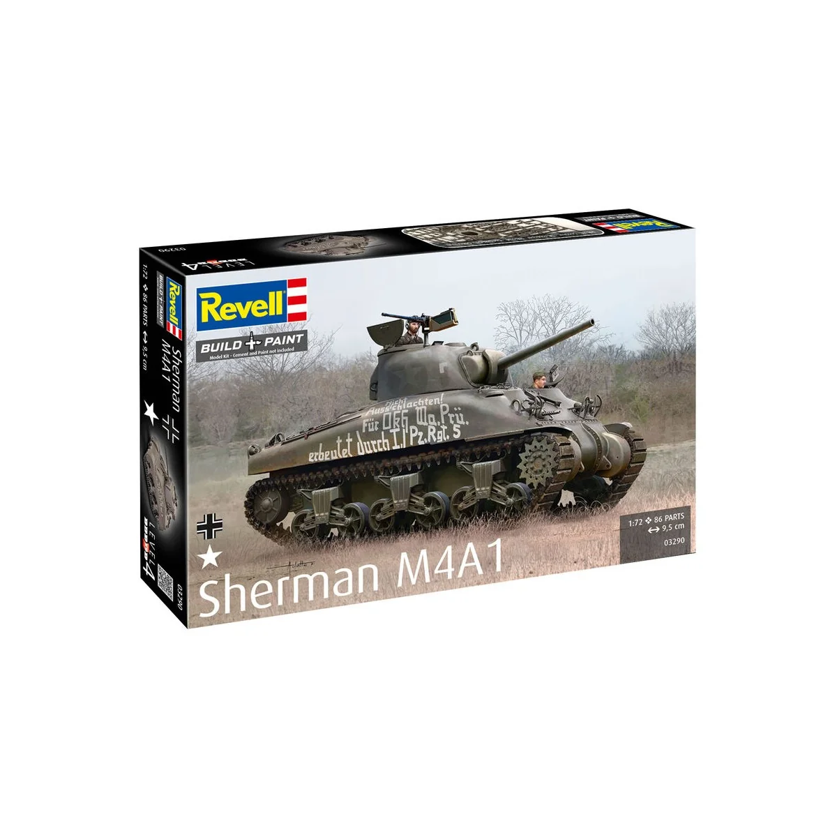 Sherman M4A1, 1/72 - Revell 03290
