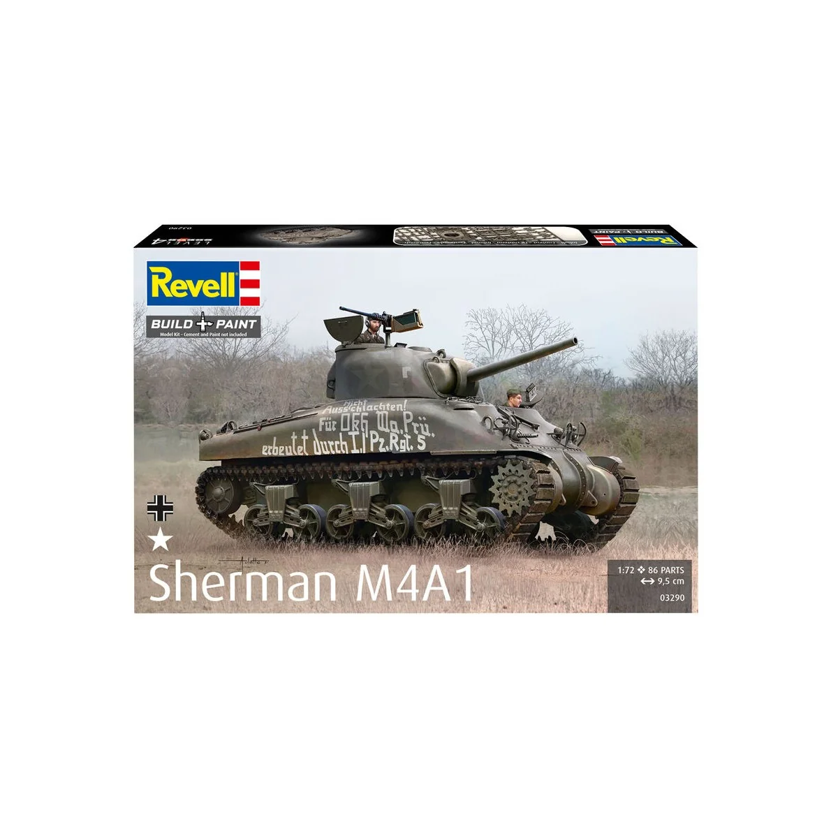 Sherman M4A1, 1/72 - Revell 03290