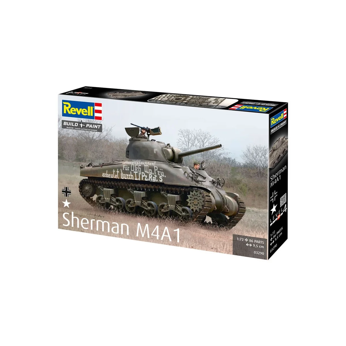 Sherman M4A1, 1/72 - Revell 03290