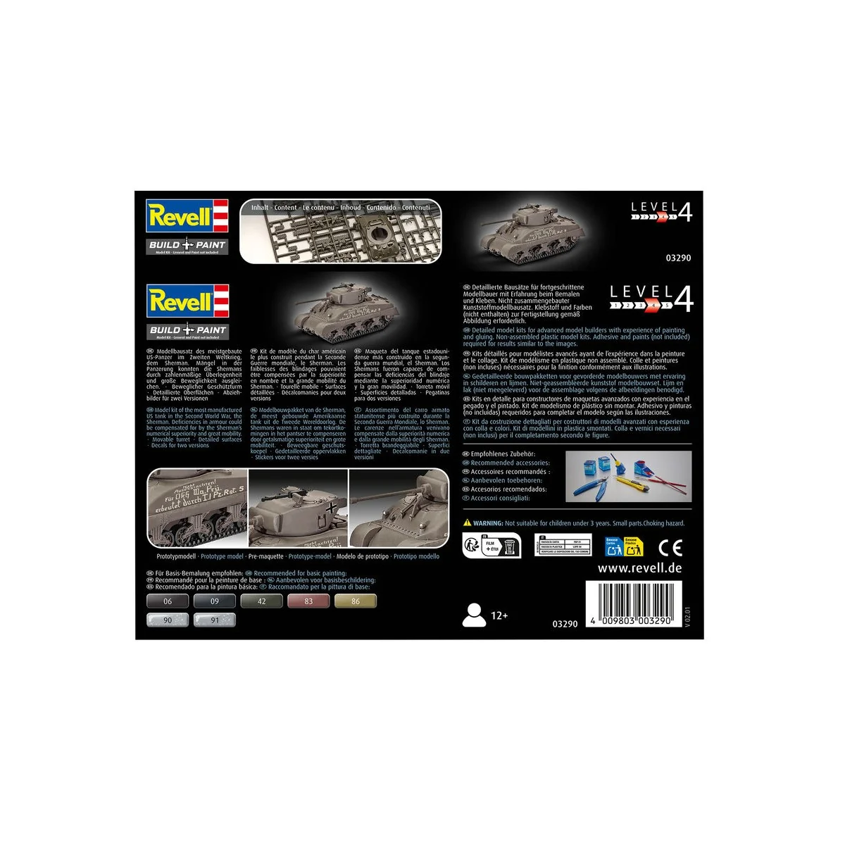 Sherman M4A1, 1/72 - Revell 03290