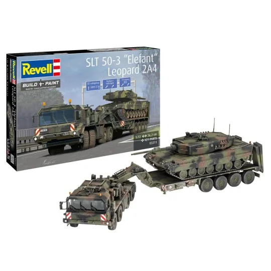 SLT 50-3 "Elefant" + Leopard 2A4, 1/72 - Revell 03311