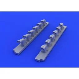 Bf 109G-6 exhaust stacks for Revell - Eduard Accessories 632020